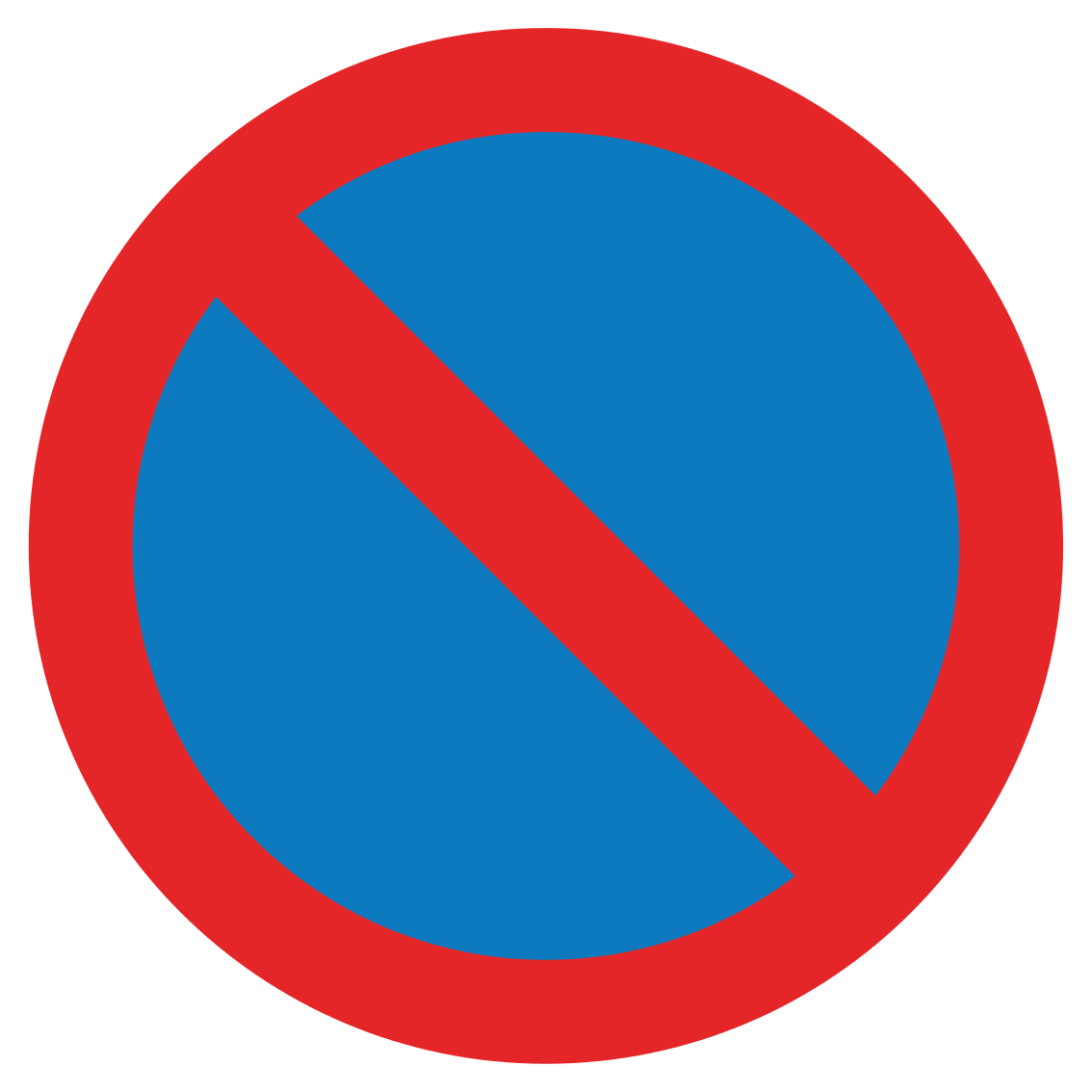 No waiting on side of road where sign is displayed